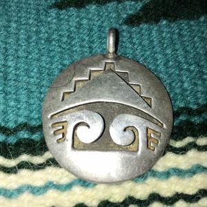 Vintage Native American Silver Pendant